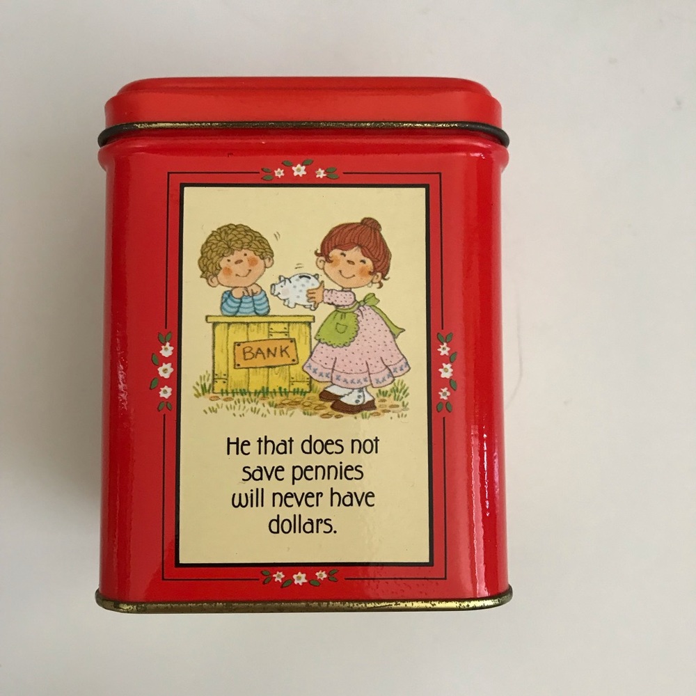 Vintage Hallmark tin coin bank/ piggy bank - Picture 2 of 7